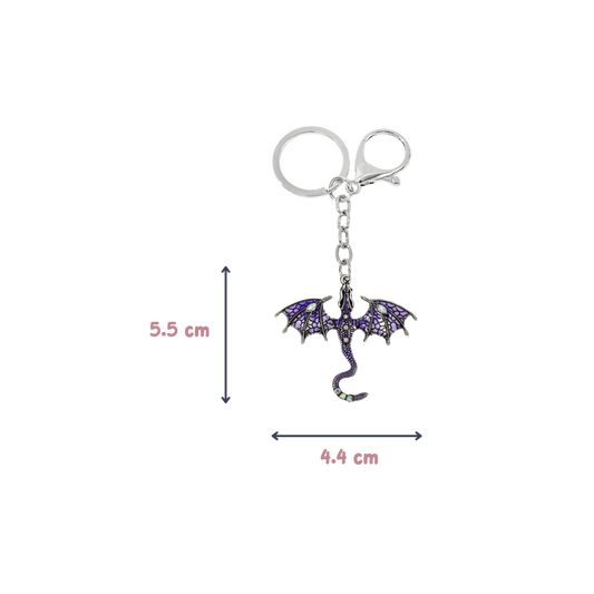 Draken Sleutelhanger – Purple Dragon