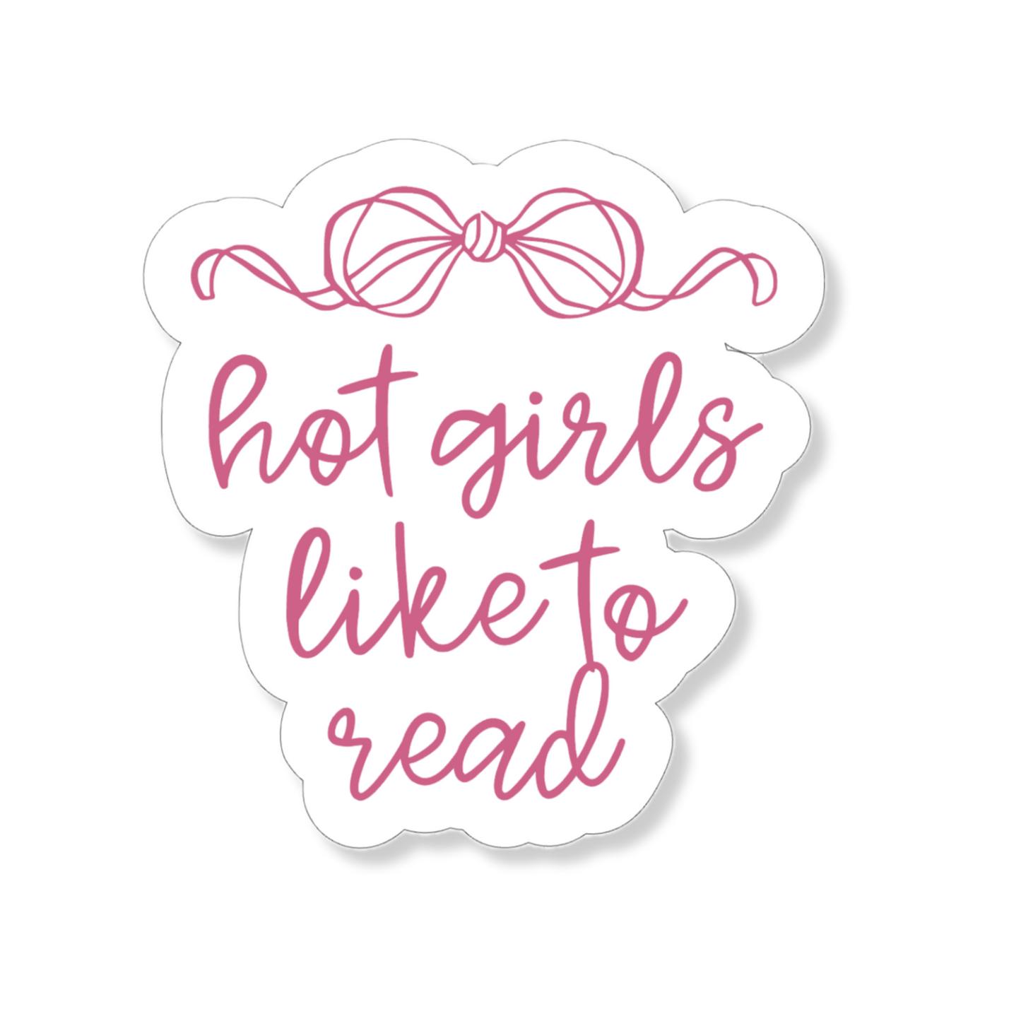Sticker Hot Girls Like To Read
