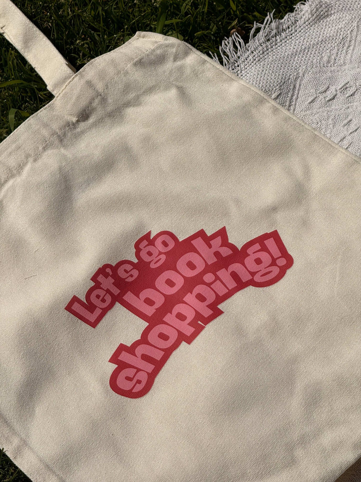 Totebag Let’s Go Book Shopping