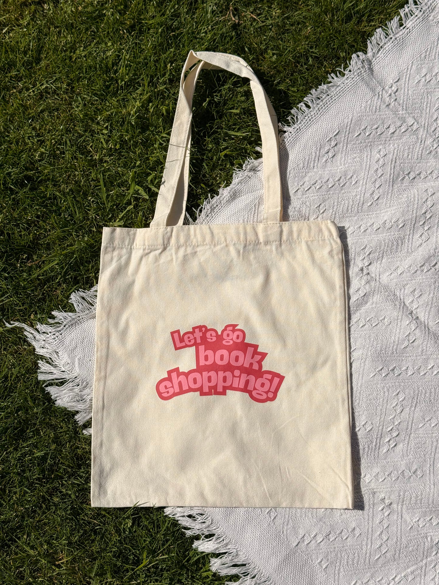 Tote bag Let's Go Book Shopping