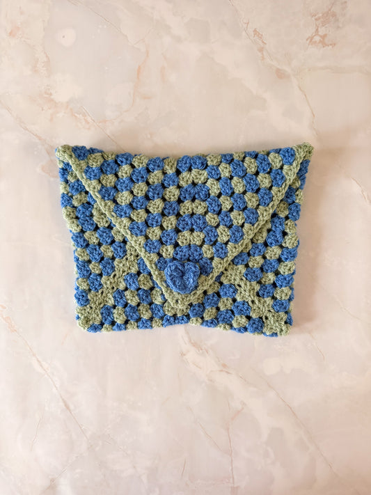 Booksleeve Blauw/Groen