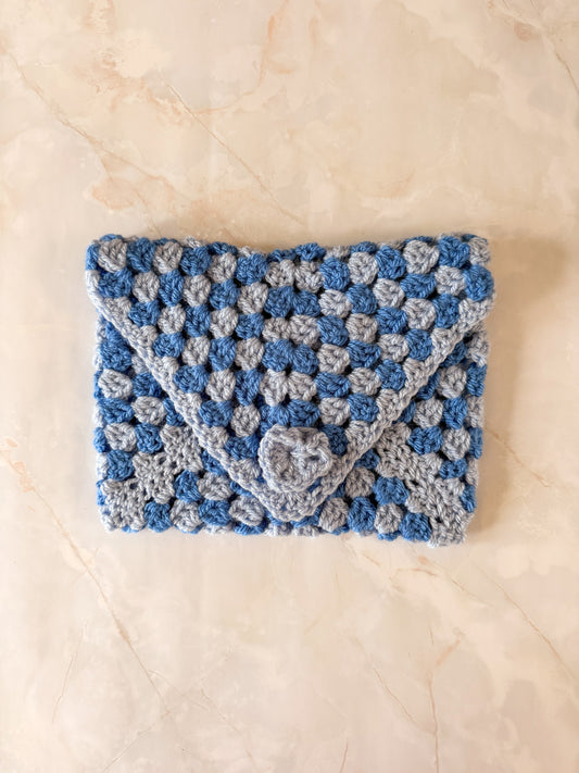 Booksleeve Donker Blauw/Licht Blauw