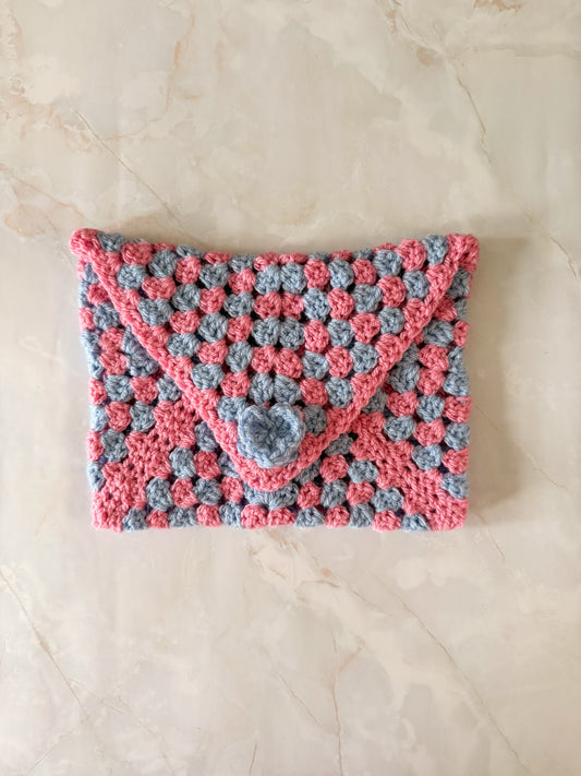 Booksleeve Roze/Blauw