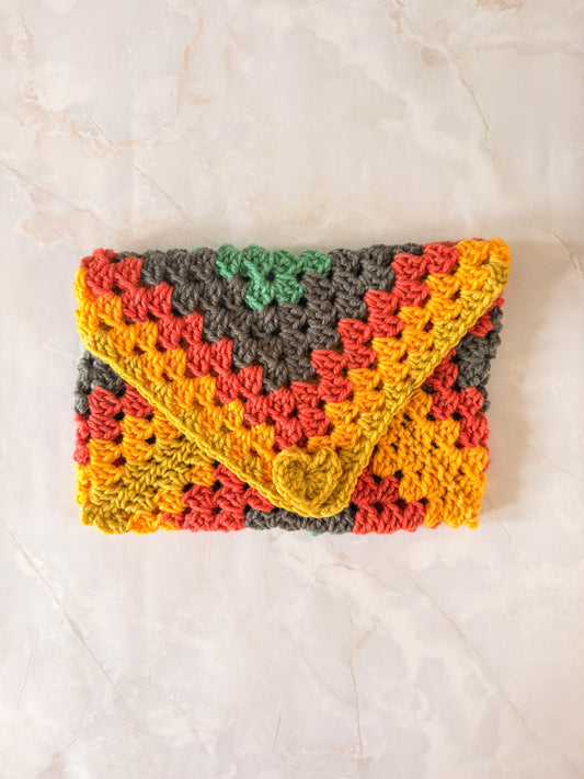 Booksleeve Geel/Oranje/Groen