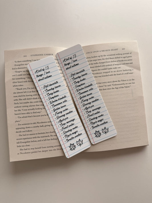 Boekenlegger Autumn Favorites