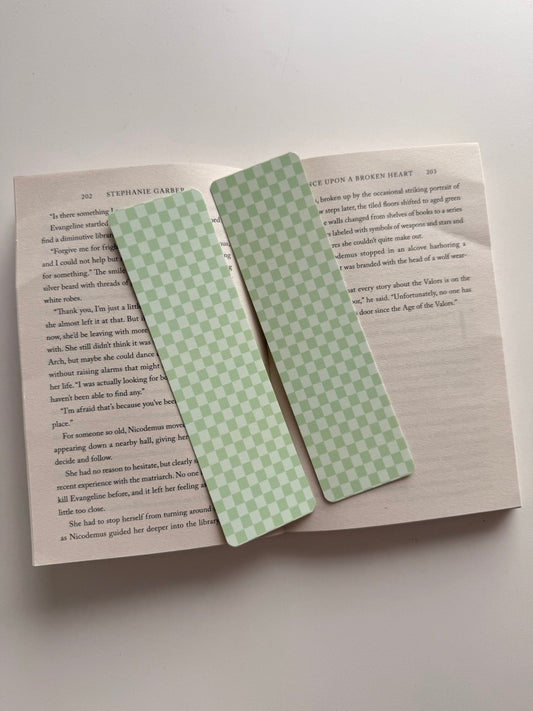 Boekenlegger Sage Checkered