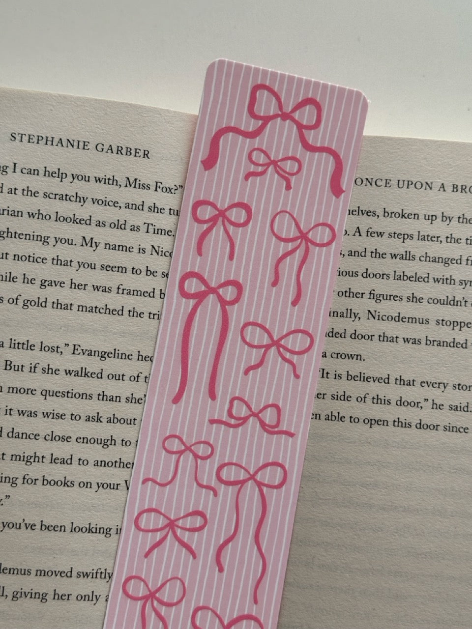 Boekenlegger Pink Bows