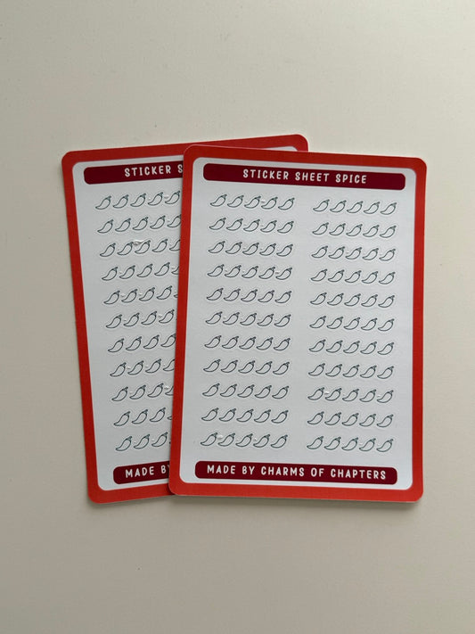 Sticker Sheet Outline Spice