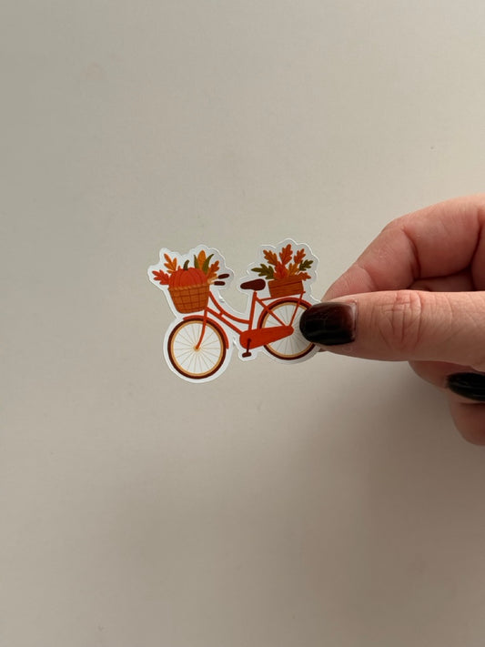 Sticker Fall Bicycle