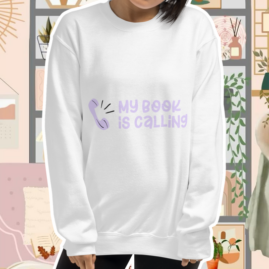 My Book Is Calling Sweatshirt