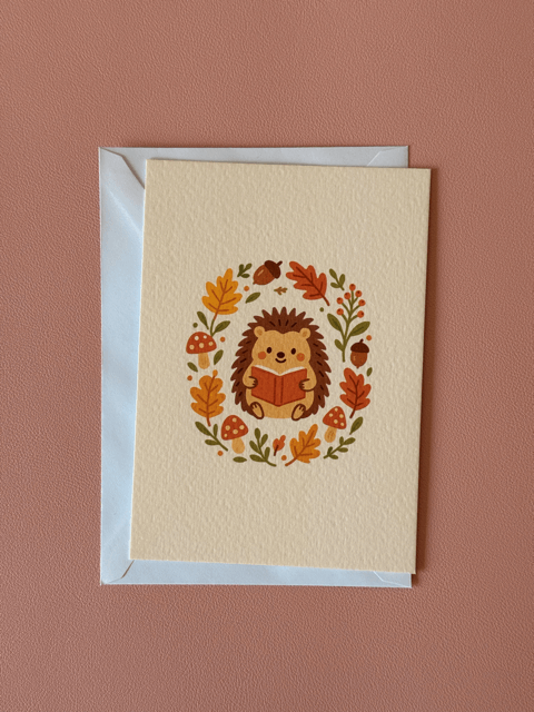 Wenskaart Cozy Autumn Charms Of Chapters