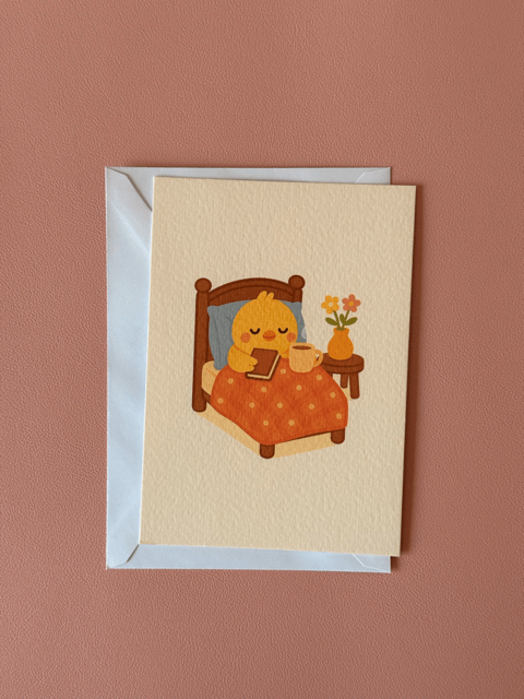 Wenskaart Cozy Bedtime Charms Of Chapters