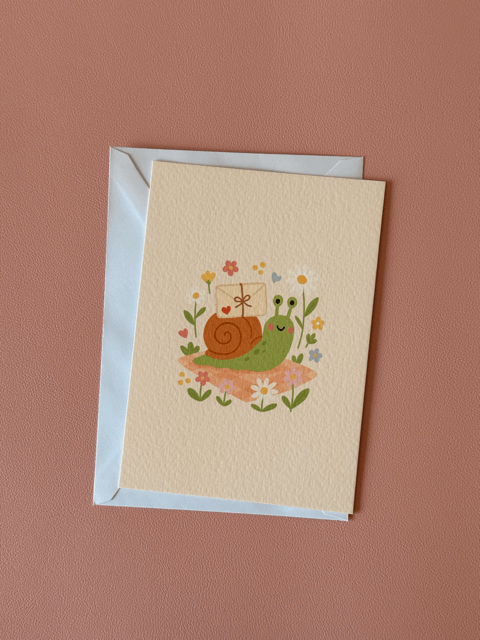 Wenskaart Snail Mail Charms Of Chapters