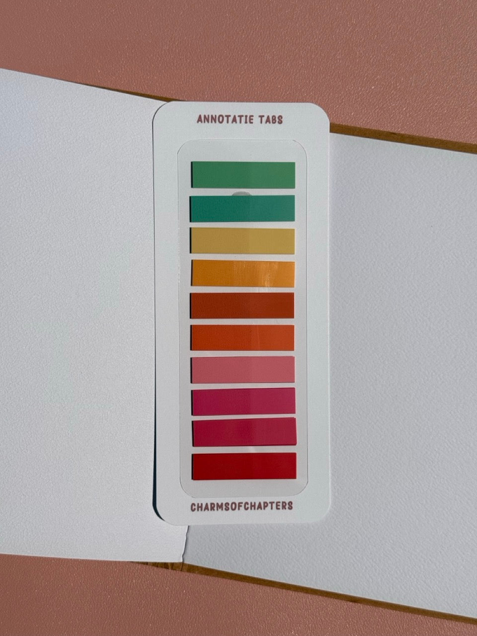 Sticky book tabs Electric Sunset voor boeken annoteren en passages markeren