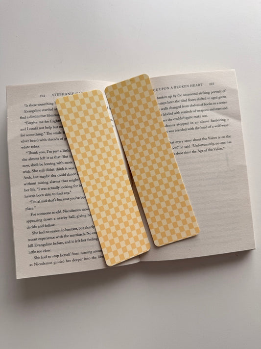Productfoto van boekenlegger Golden Checkered