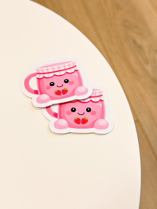 Strawberry Jam sticker van Charms of Chapters als bookish goodie.