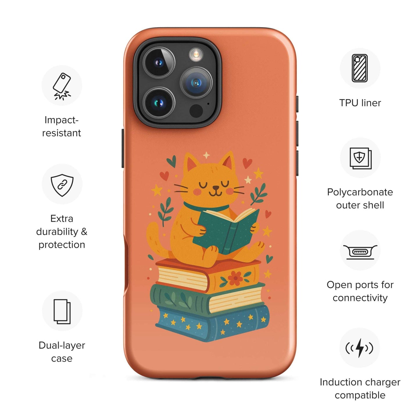 Bookish Cat Telefoonhoesje iPhone