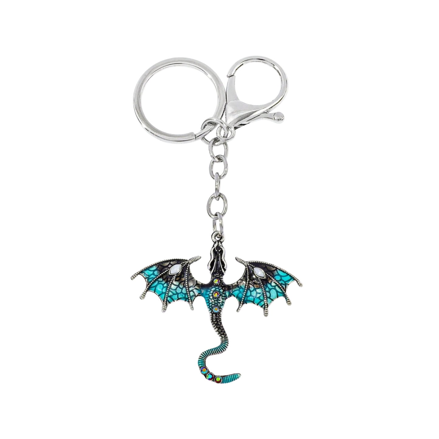 Draken Sleutelhanger – Turquoise Dragon