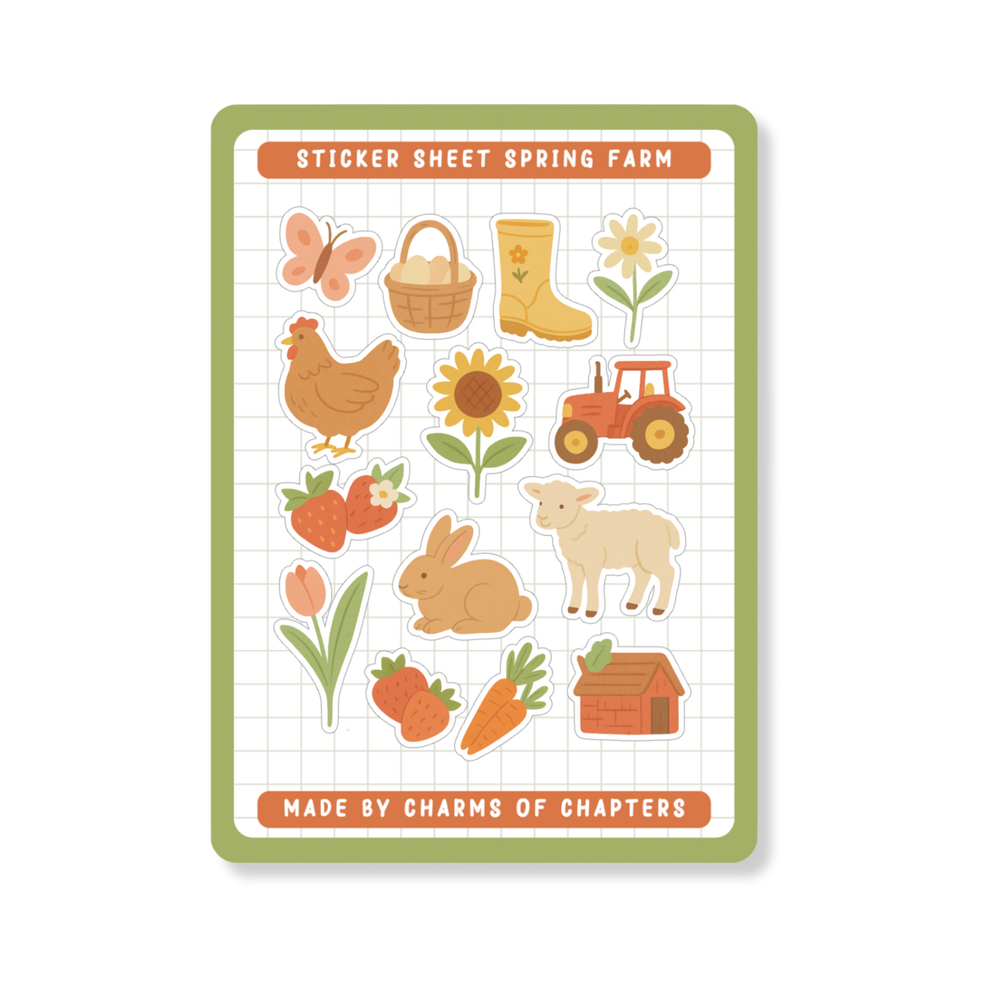 Sticker Sheet Spring Farm