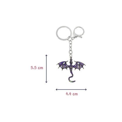 Draken Sleutelhanger – Purple Dragon