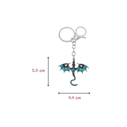 Draken Sleutelhanger – Turquoise Dragon
