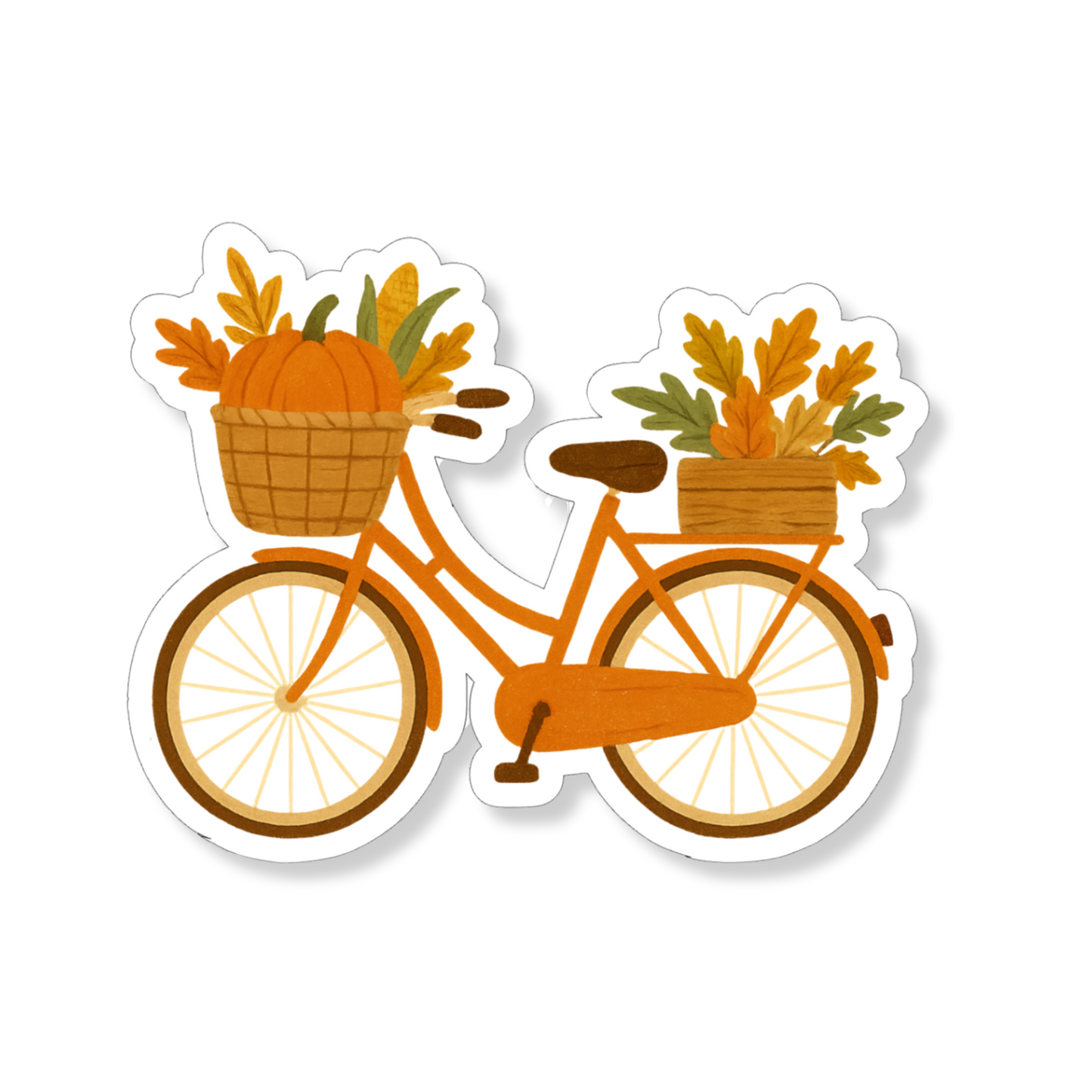 Sticker Fall Bicycle