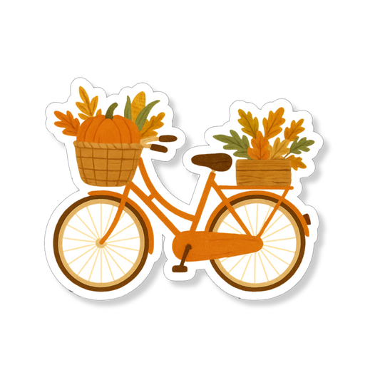 Sticker Fall Bicycle