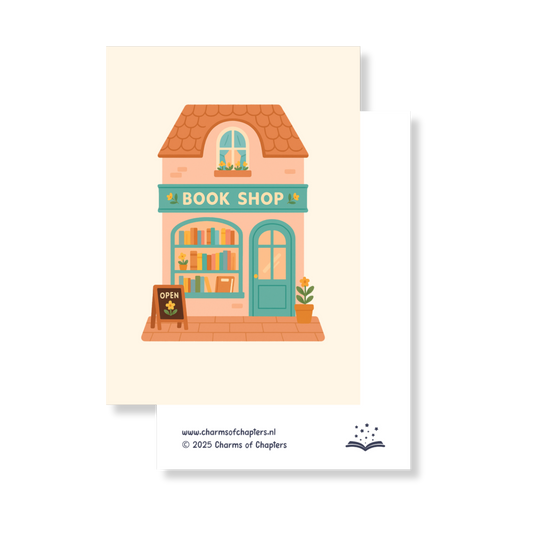 Wenskaart Bookshop Bliss