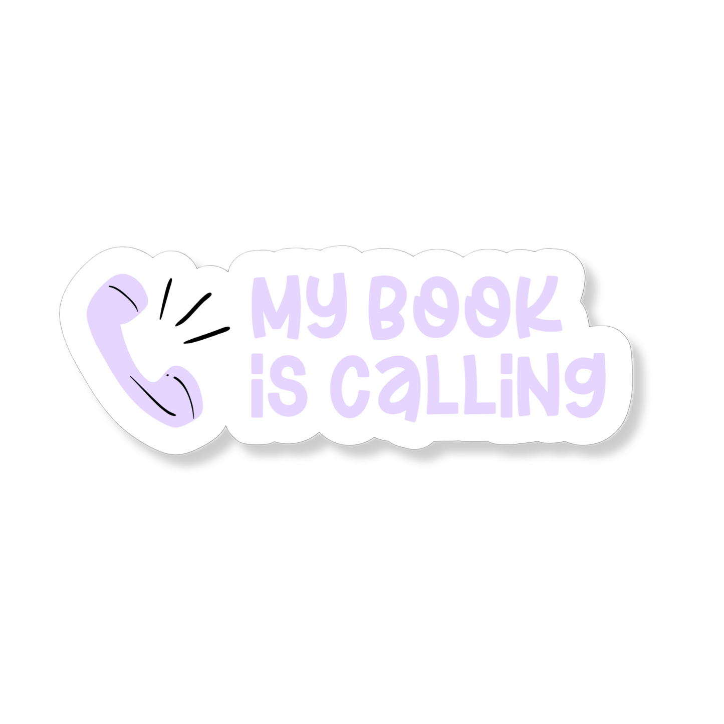 Sticker My Book Is Calling