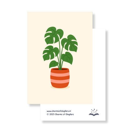 Wenskaart Monstera