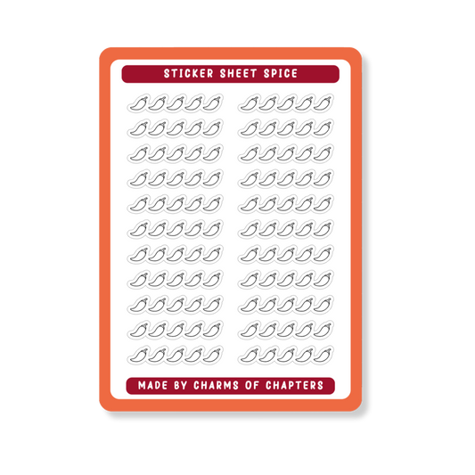 Sticker Sheet Outline Spice