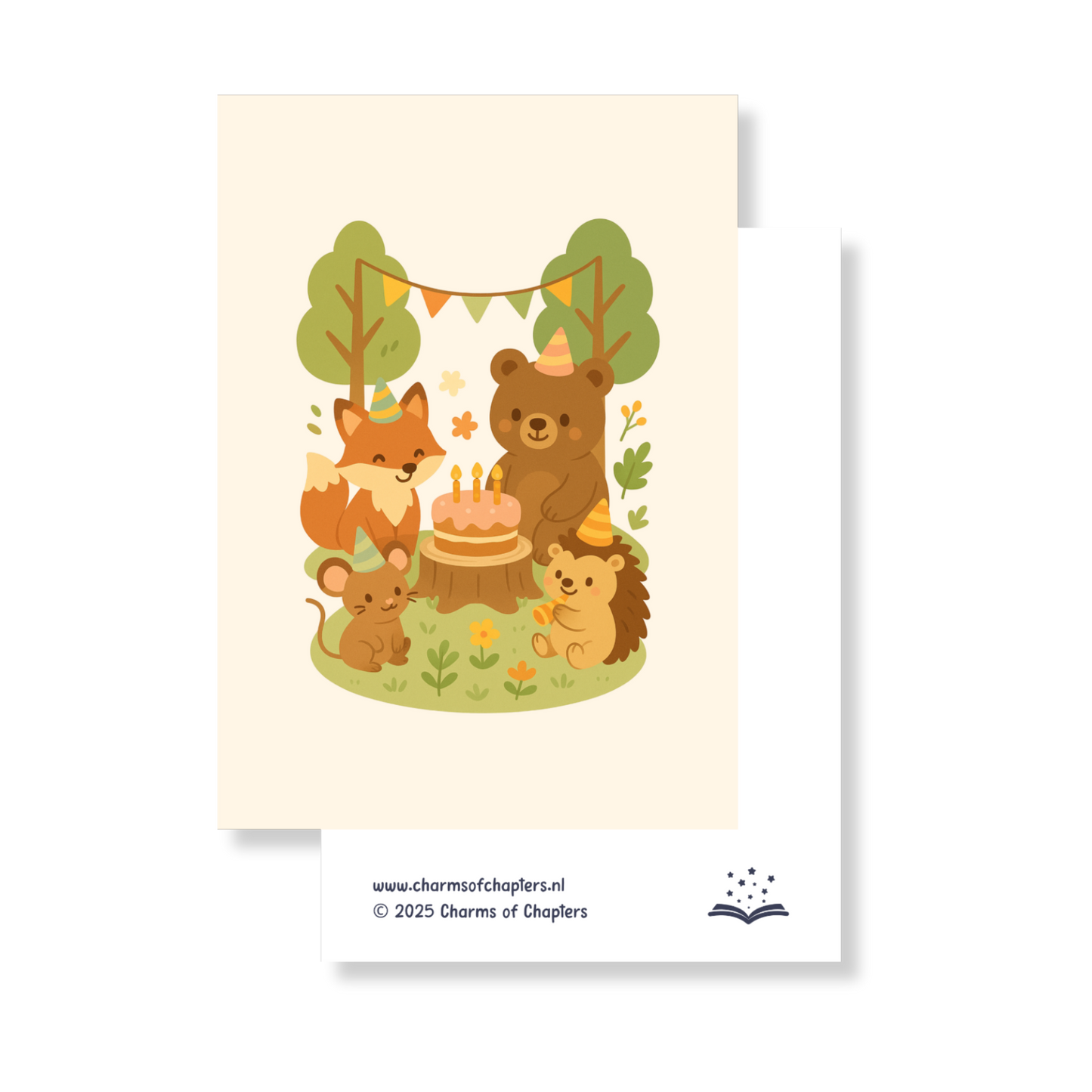 Wenskaart Forest Birthday Party