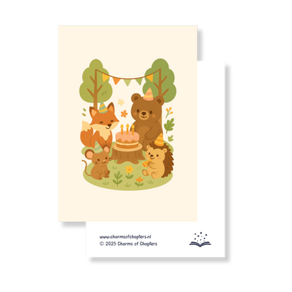 Wenskaart Forest Birthday Party