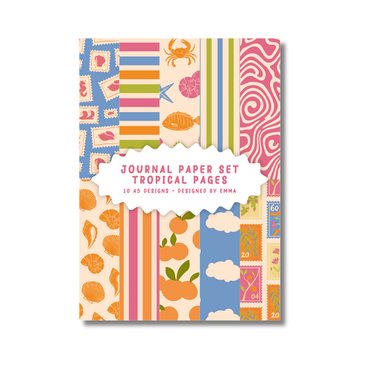 Journal Paper Set – Tropical Pages
