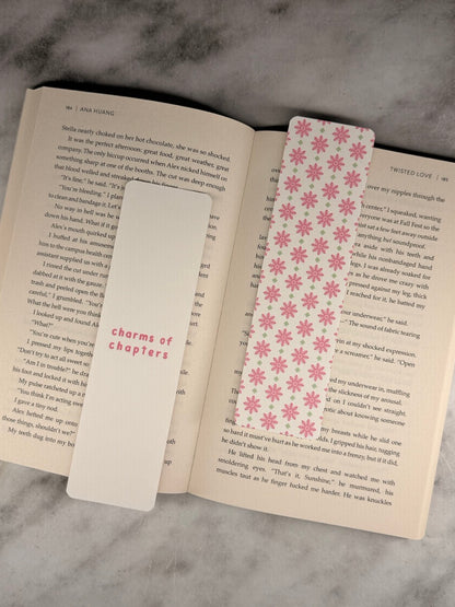 Boekenlegger Pink Snowflakes