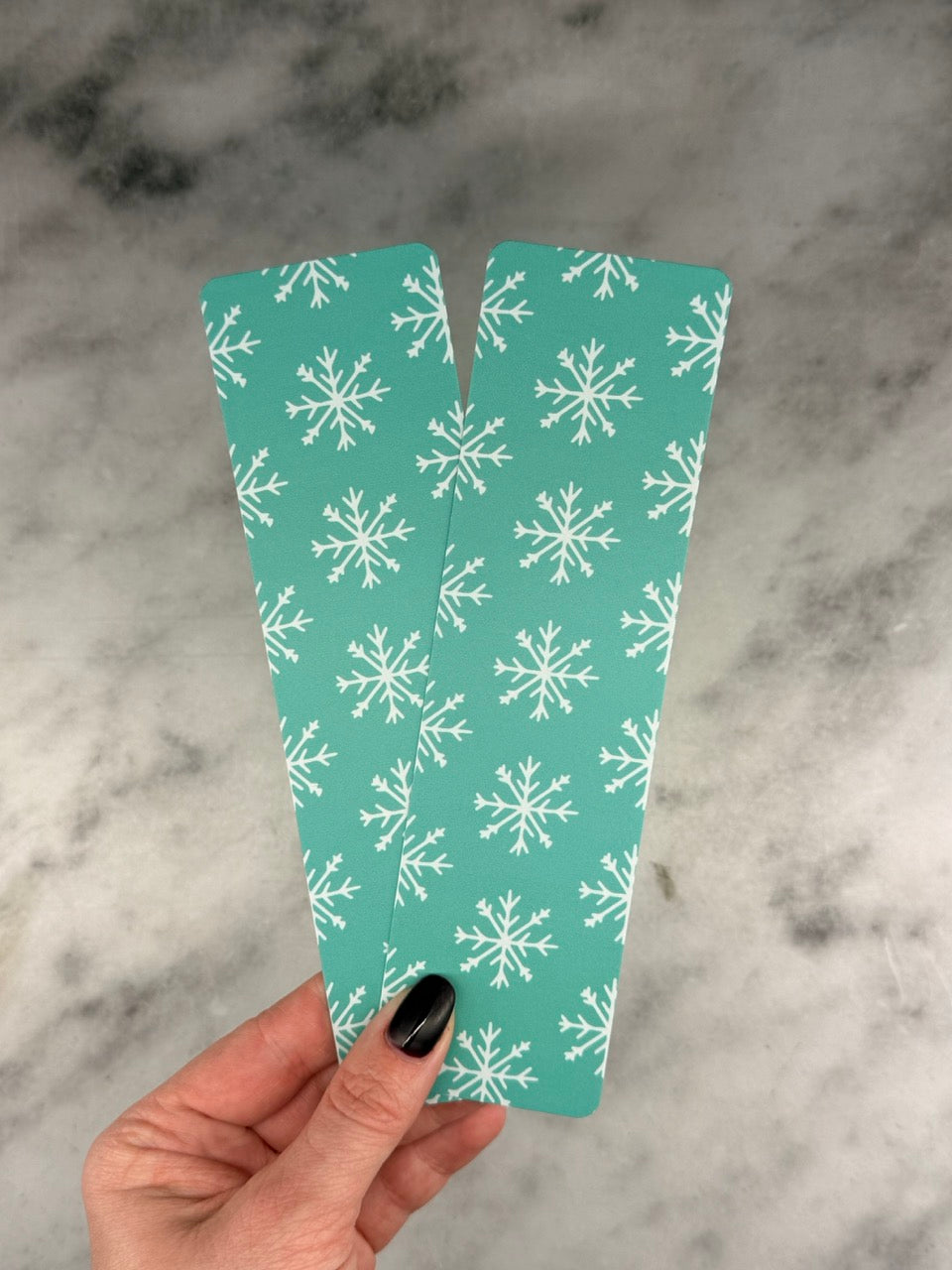 Boekenlegger Mint Snowflakes