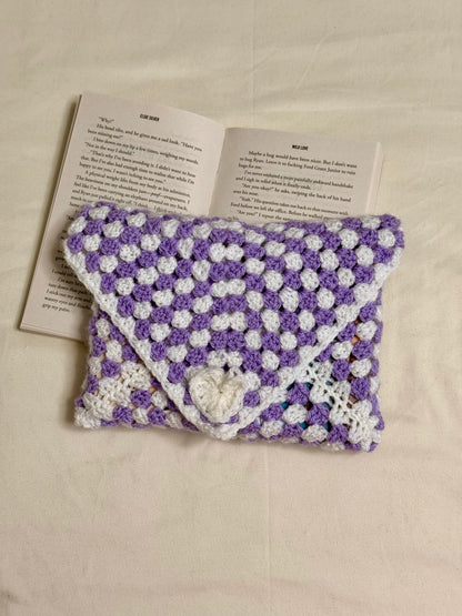 Booksleeve Wit/Paars