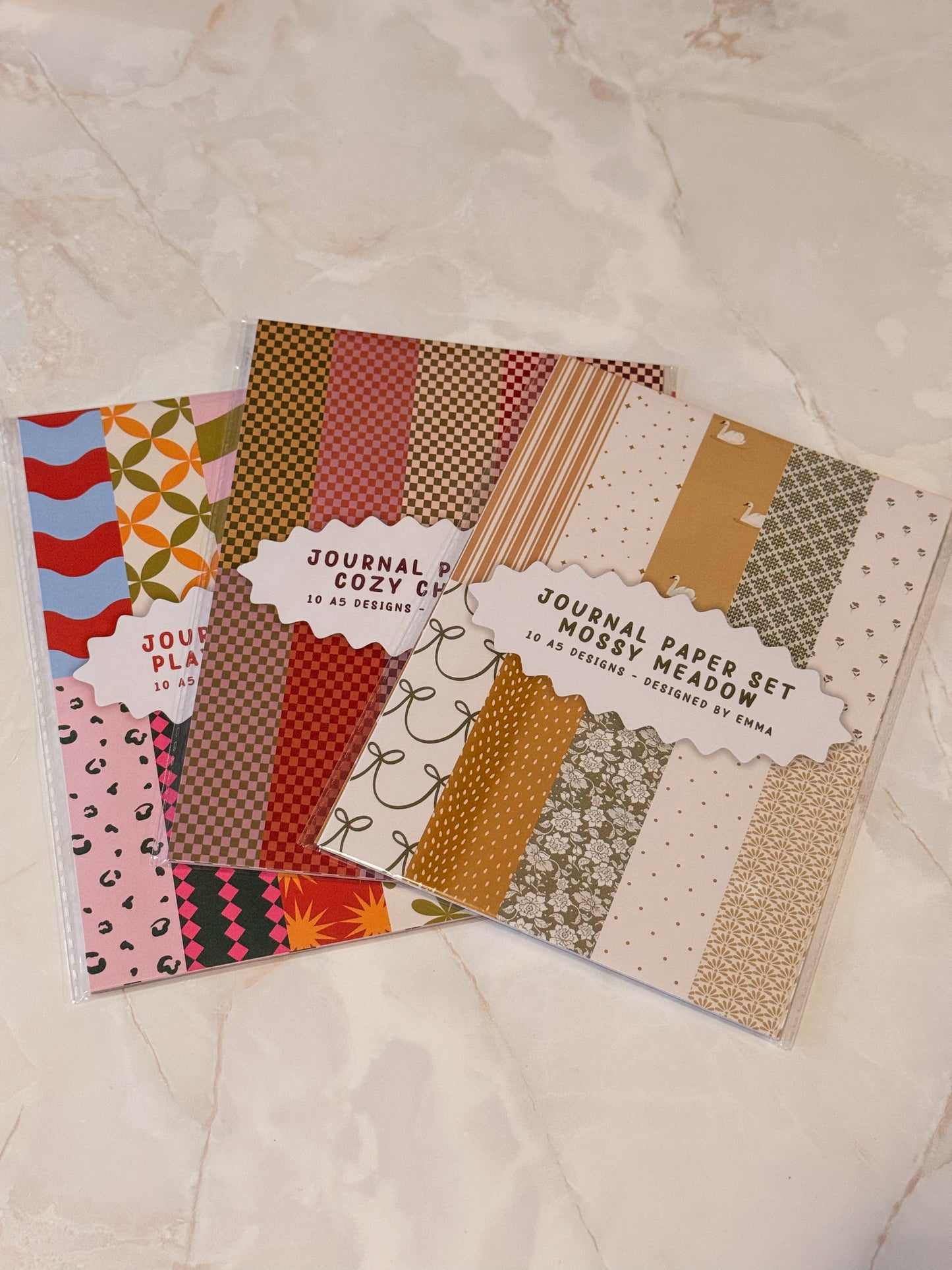 Journal Paper Set – Playful Patterns