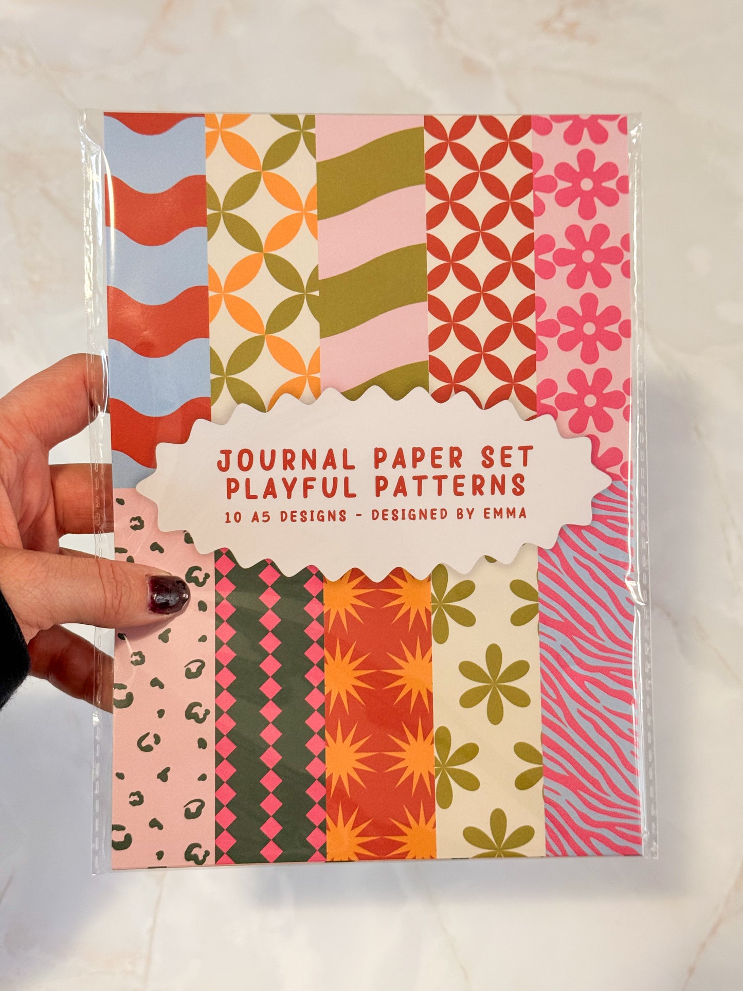 Journal Paper Set – Playful Patterns