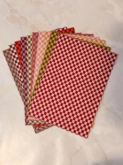 Journal Paper Set – Cozy Checkers