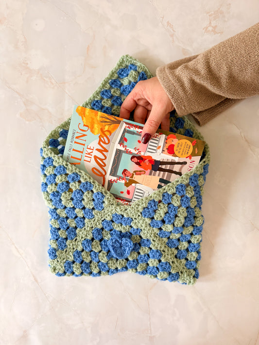 Booksleeve Blauw/Groen