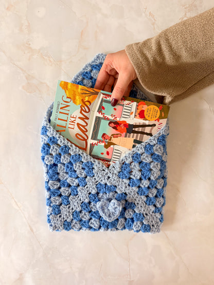 Booksleeve Donker Blauw/Licht Blauw