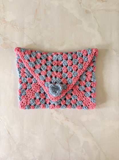 Booksleeve Roze/Blauw