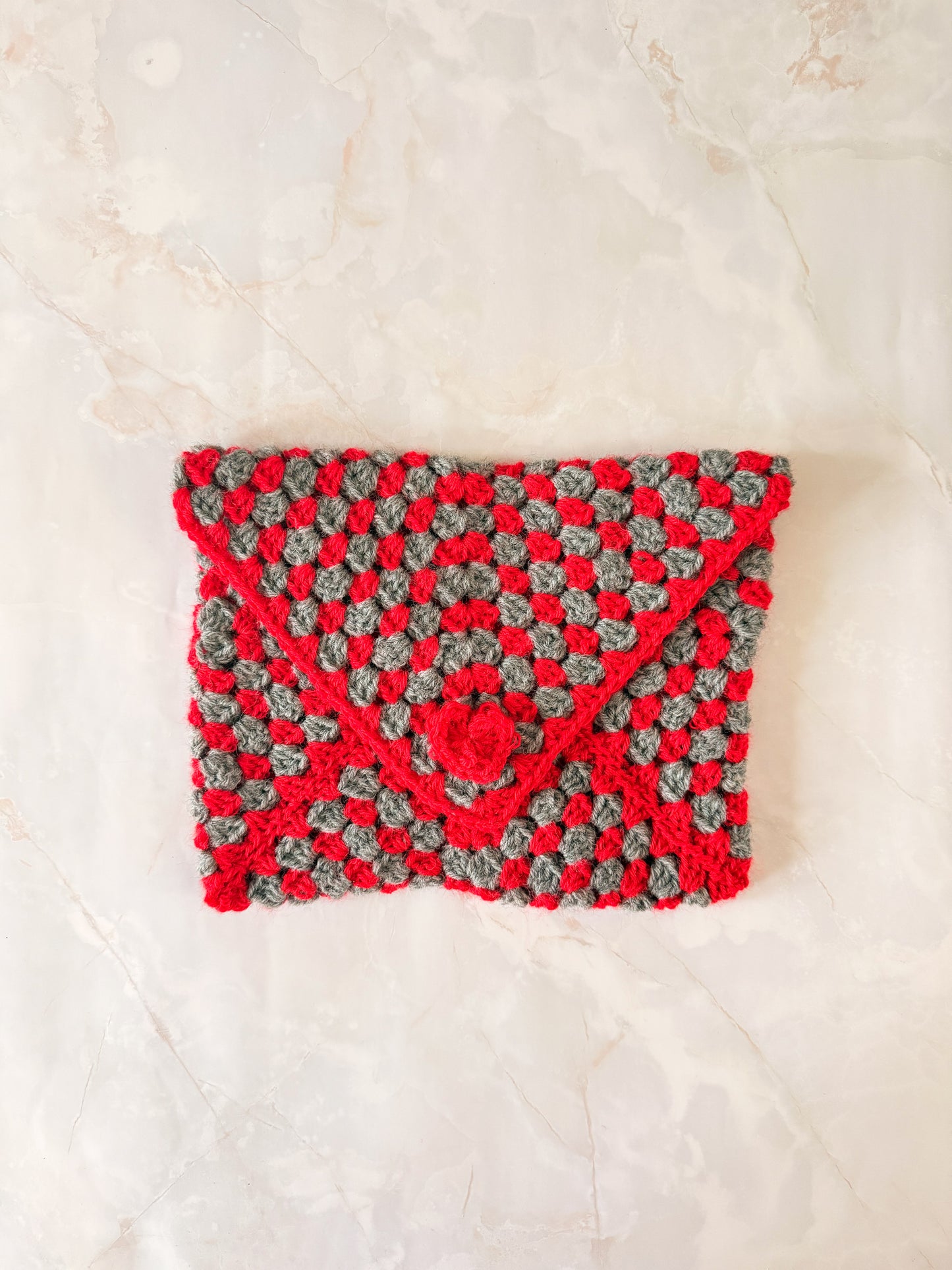 Booksleeve Rood/Grijs