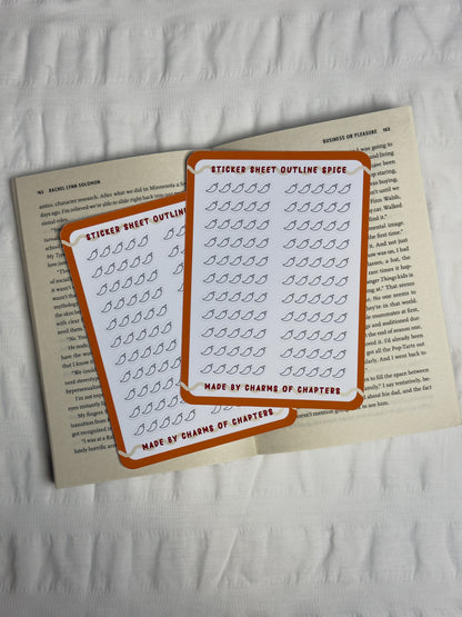 Sticker Sheet Outline Spice