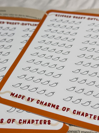 Sticker Sheet Outline Spice