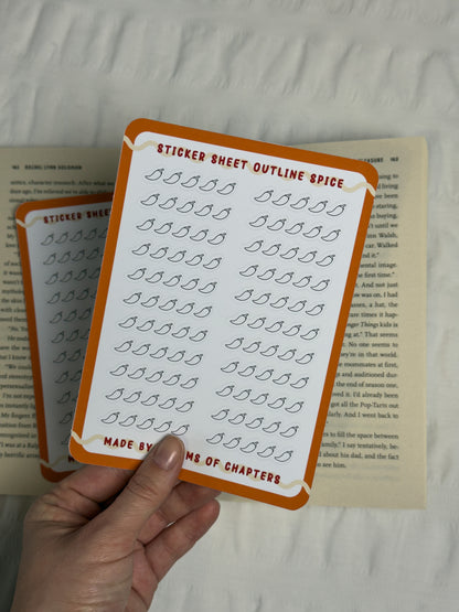 Sticker Sheet Outline Spice