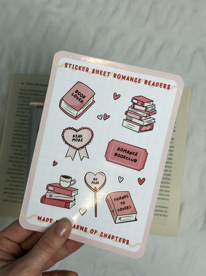 Sticker Sheet Romance Reader