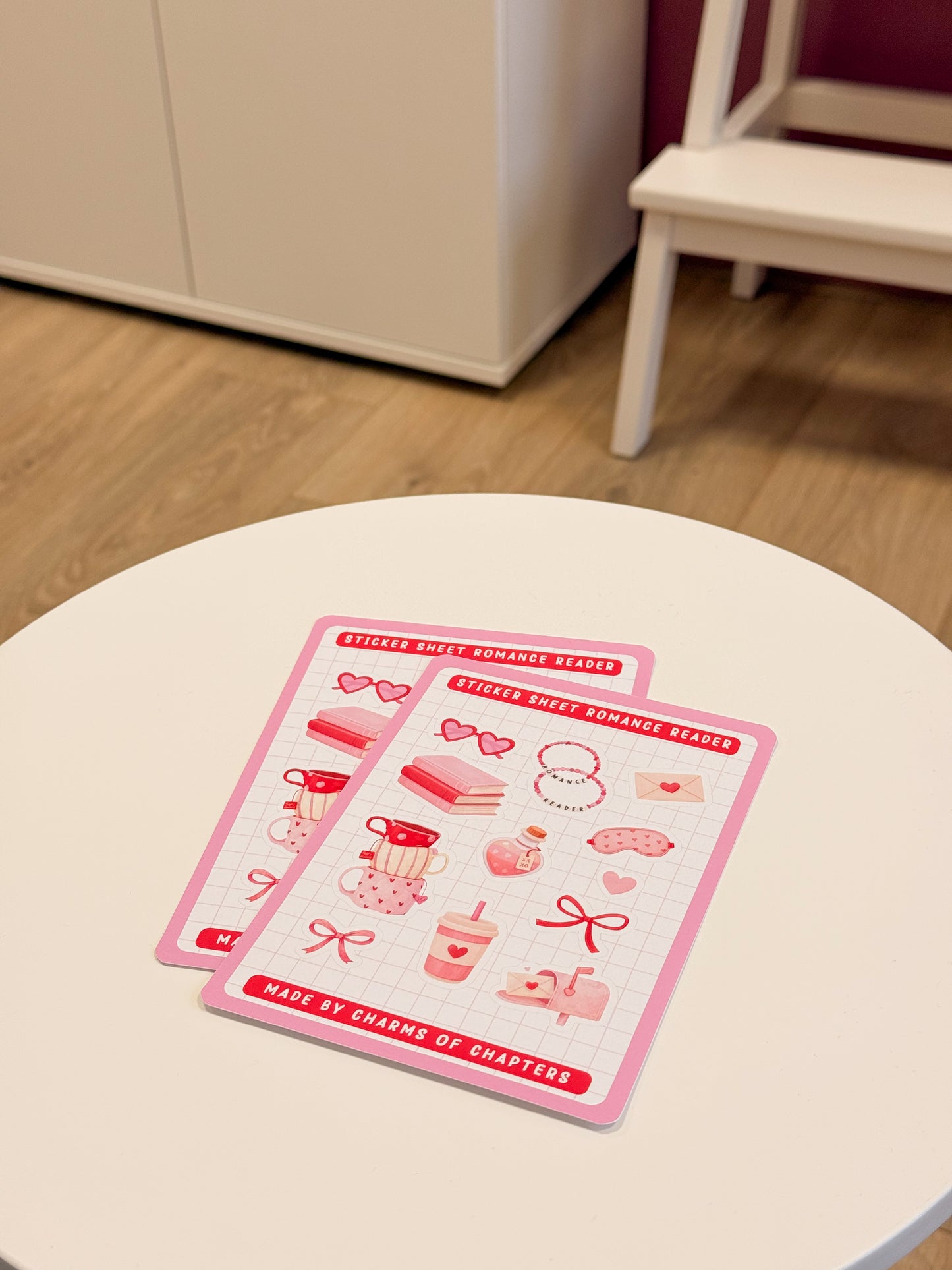 Sticker Sheet Romance Reader