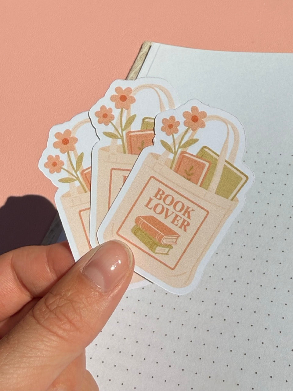 Sticker Book Lover Tote